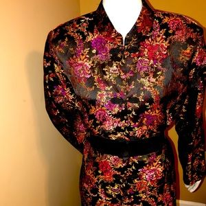 Oriental Print Blazer
